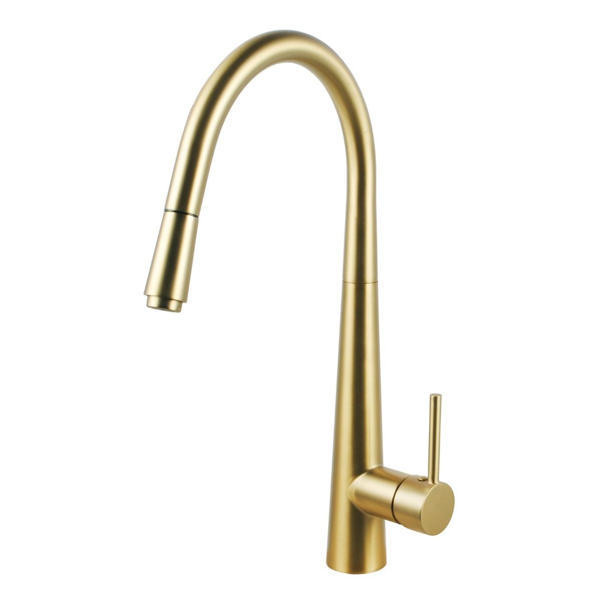 Norico Pentro Brushed Yellow Gold Pull Out Kitchen Mixer