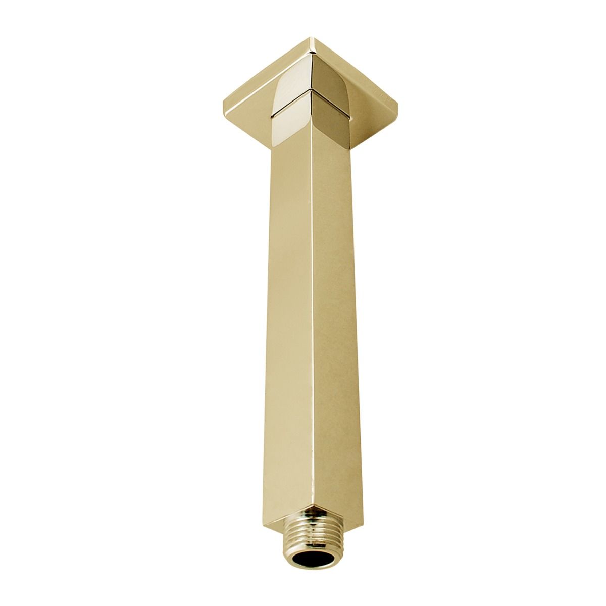 Cavallo 200mm Brushed Yellow Gold Square Ceiling Shower Arm