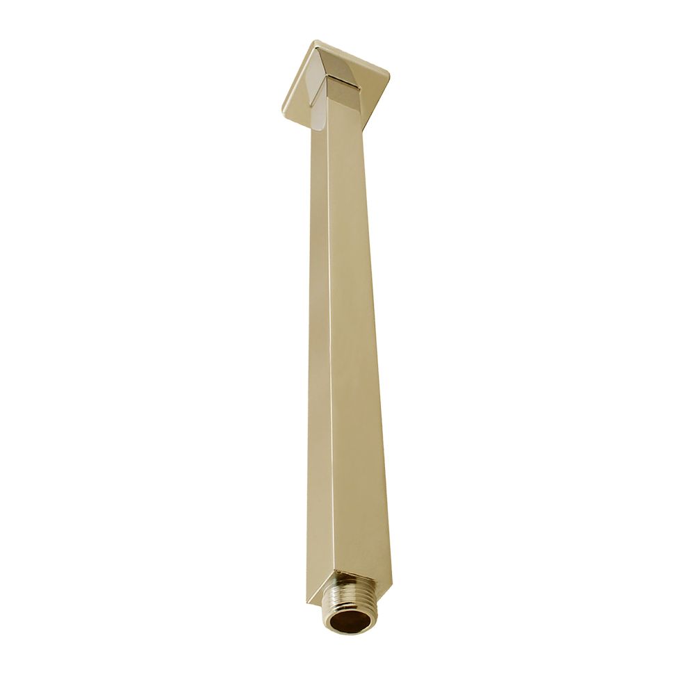 Cavallo 400mm Brushed Yellow Gold Square Ceiling Shower Arm