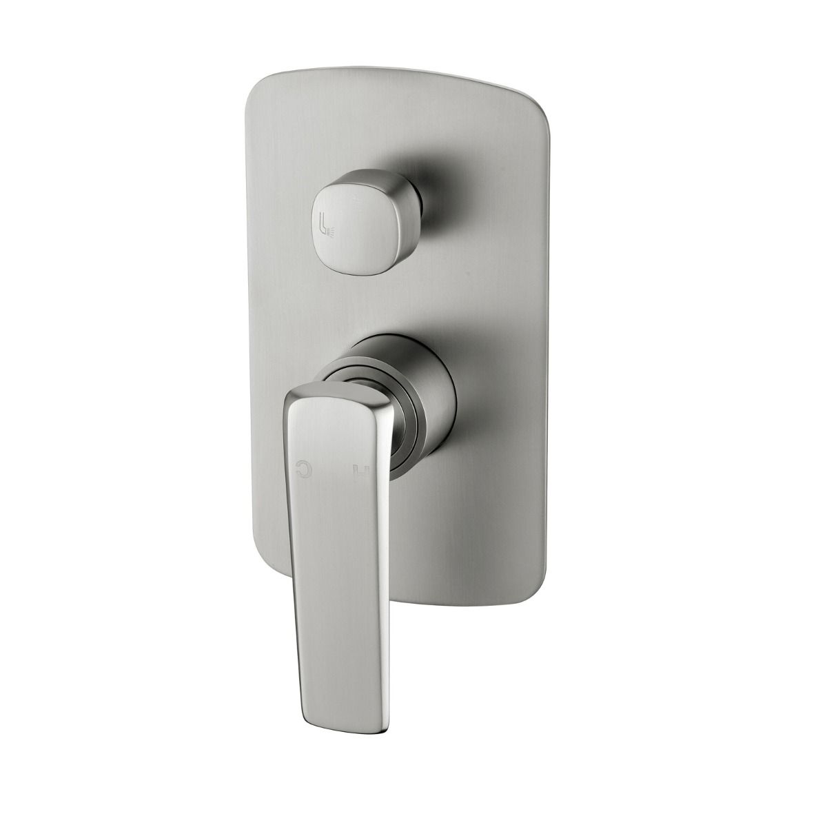 Norico Esperia Brushed Nickel Wall Mixer with Diverter