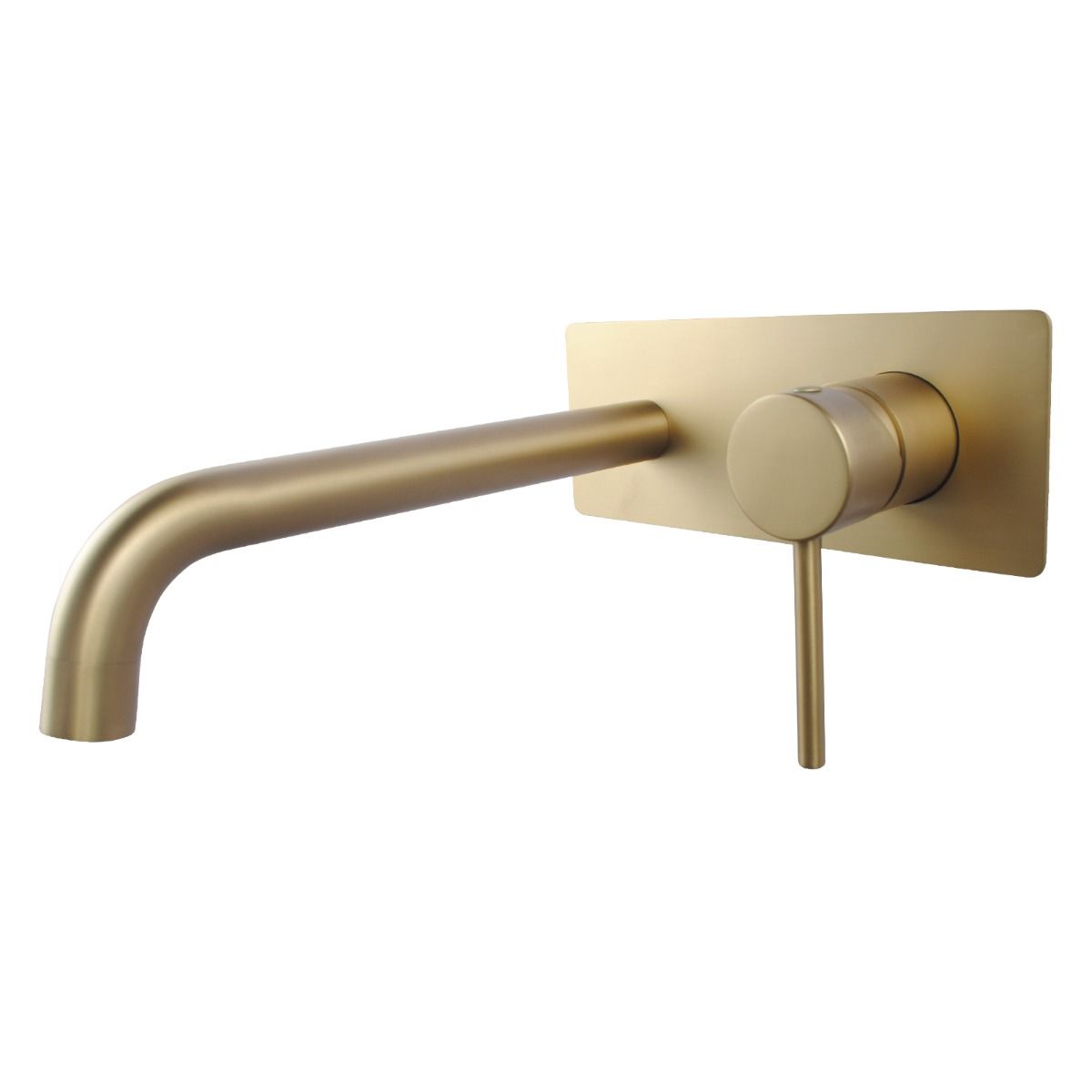 Norico Pentro Brushed Yellow Gold Wall Mixer With Round Spout