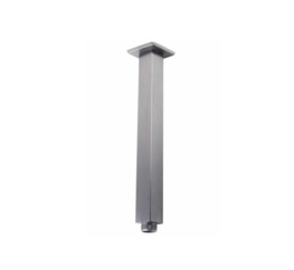 Square Brushed Nickel Ceiling Shower Arm 400mm