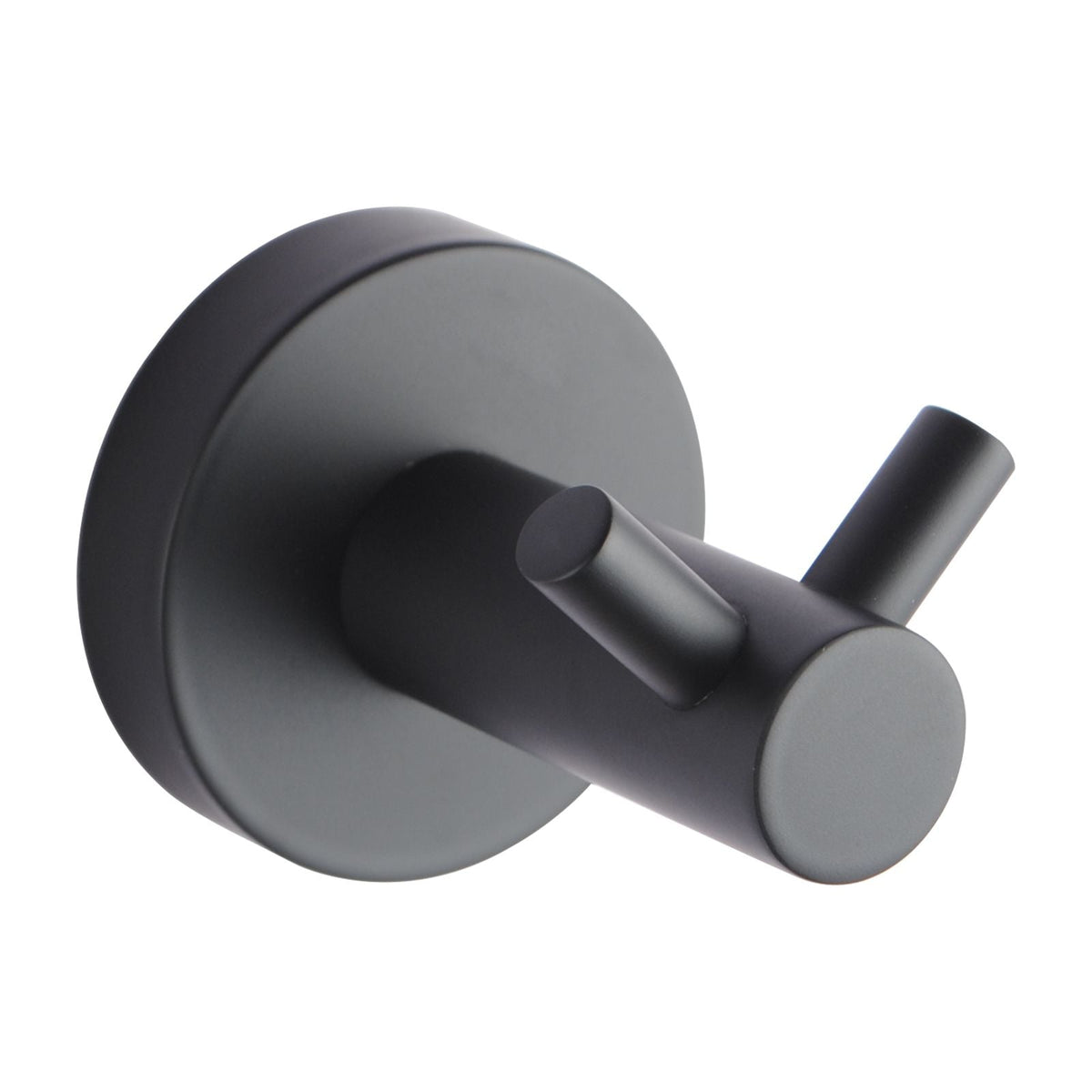 LUCID PIN Round Black 304 Stainless Steel Double Wall Hook