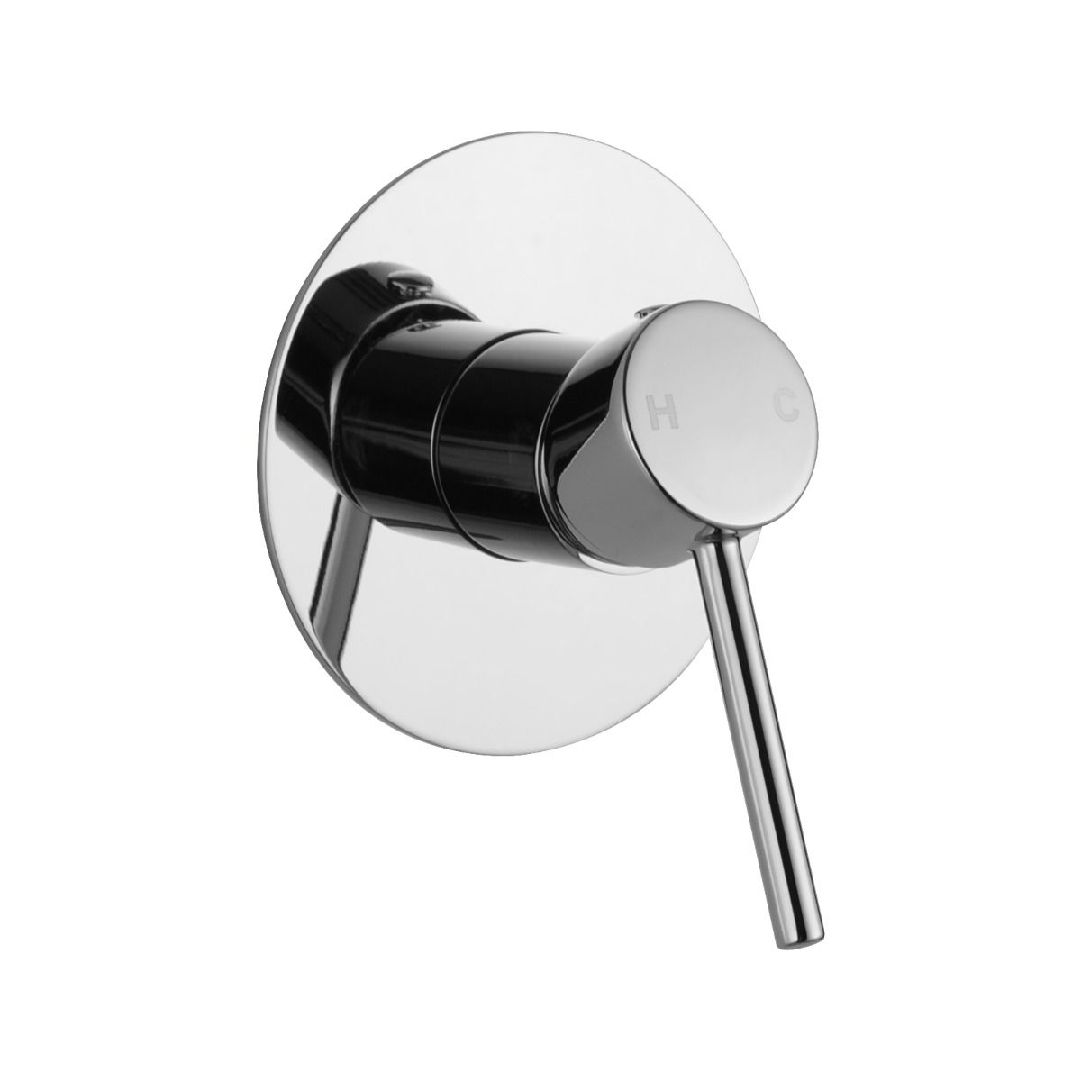 LUCID PIN Round Chrome Shower/Bath Wall Mixer(80mm Cover Plate)(color up)