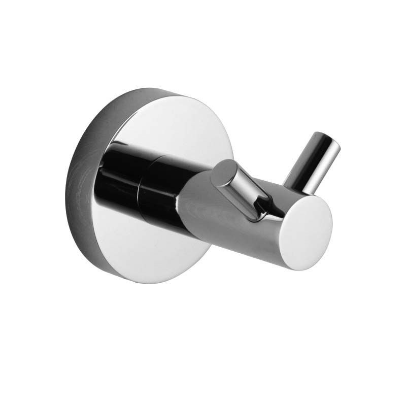LUCID PIN Round Chrome 304 Stainless Steel Double Wall Hook