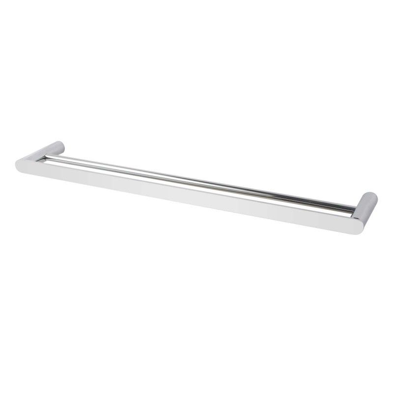 RUSHY Brushed Nickel Double Towel Rail 800mm