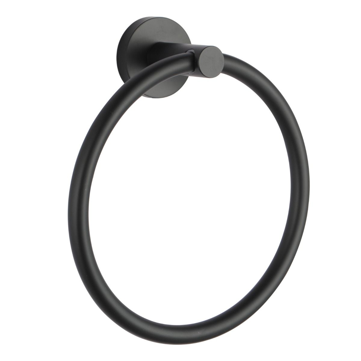 Pentro Matte Black Wall Mounted Round Hand Towel Ring