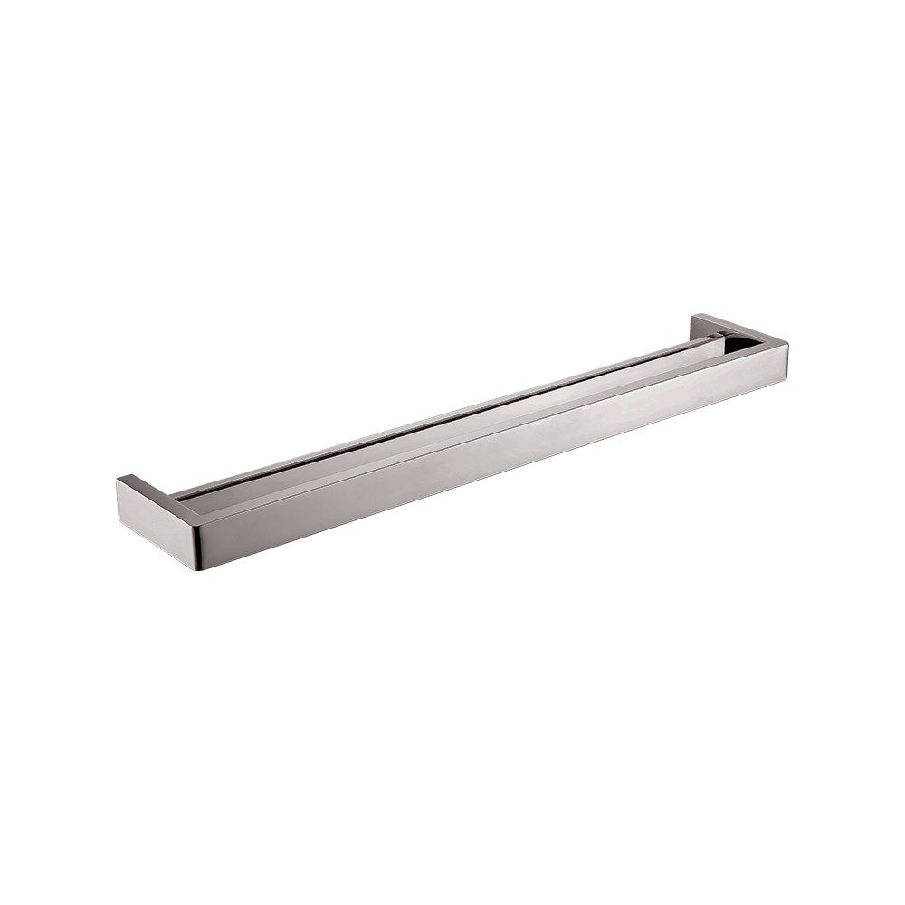 Cavallo Brushed Nickel Square Double Towel Rail 600mm