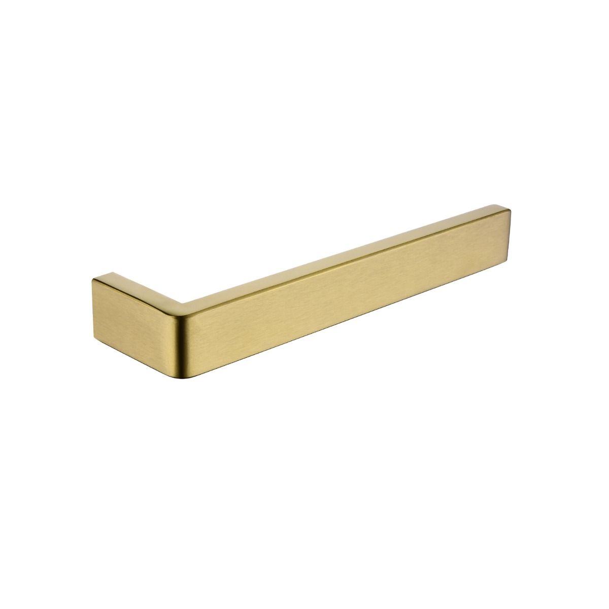 Cavallo Brushed Yellow Gold Square Towel Ring 200mm