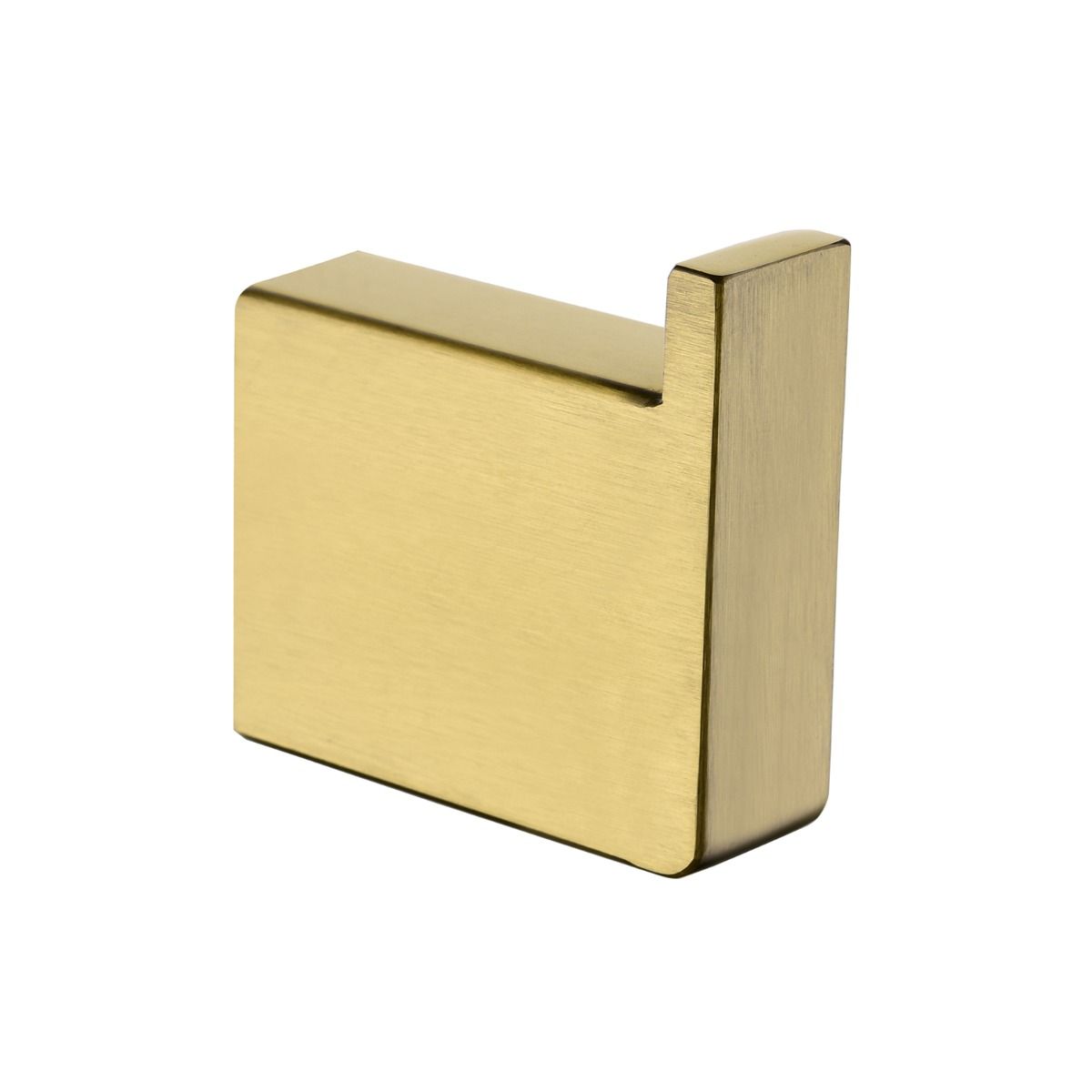 Cavallo Brushed Yellow Gold Square Single Robe Hook