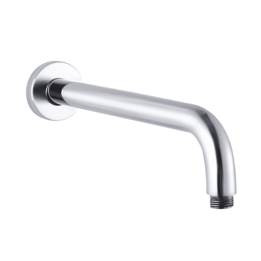 Round Brushed Nickel Stainless Steel Wall Mounted Shower Arm 400mm