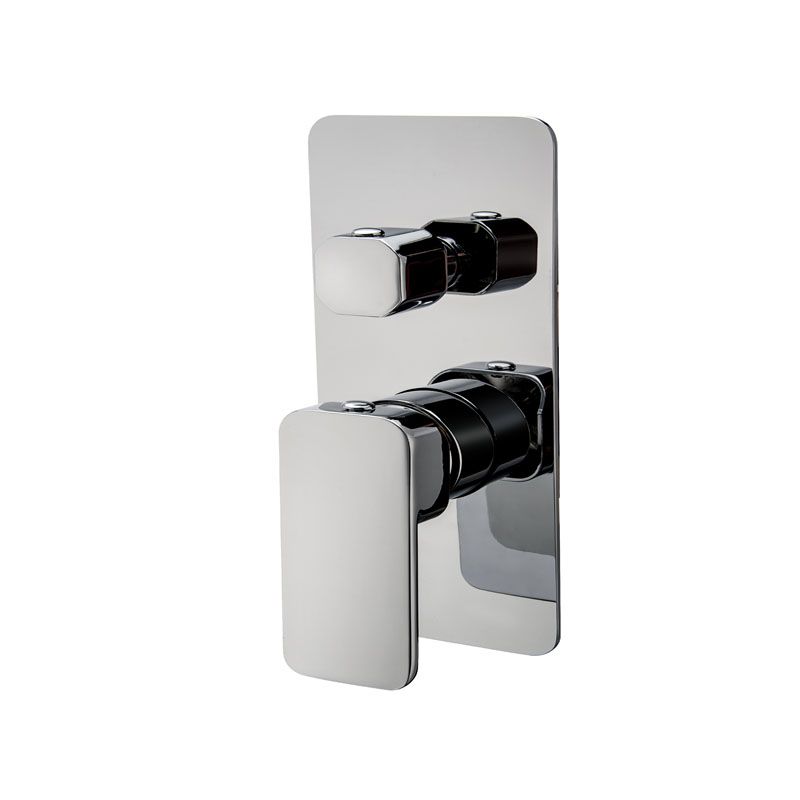 IVANO Series Solid Brass Chrome Bath/Shower Wall Mixer with Diverter Wall Mounted