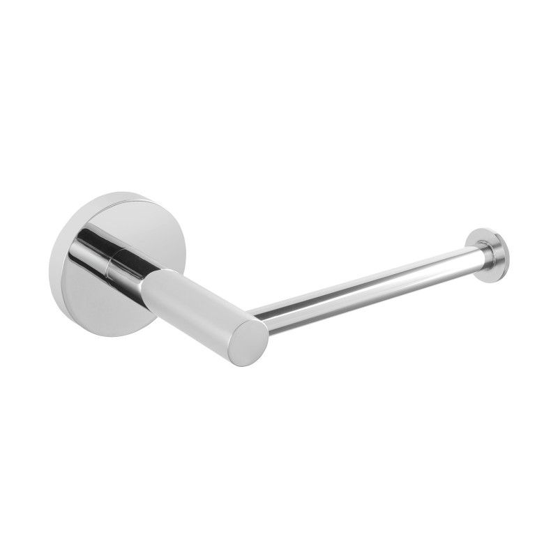 LUCID PIN Chrome Round Stainless Steel Wall Mounted Toilet Paper Roll Holder