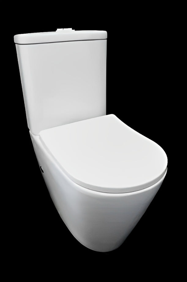 INSPIRE OASIS RIMLESS TOILET SUITE GLOSS WHITE