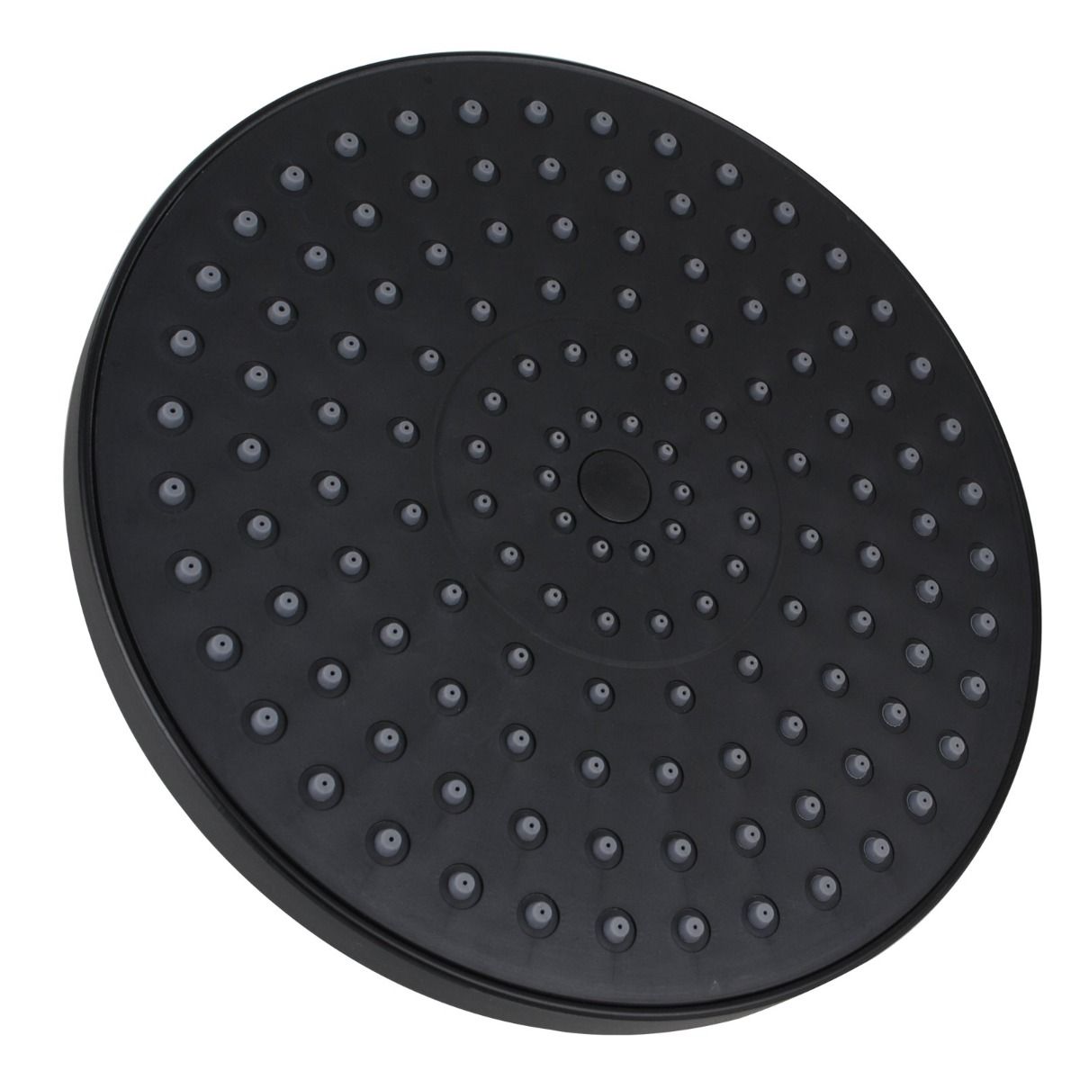 Round Matte Black Rainfall Shower Head 200mm