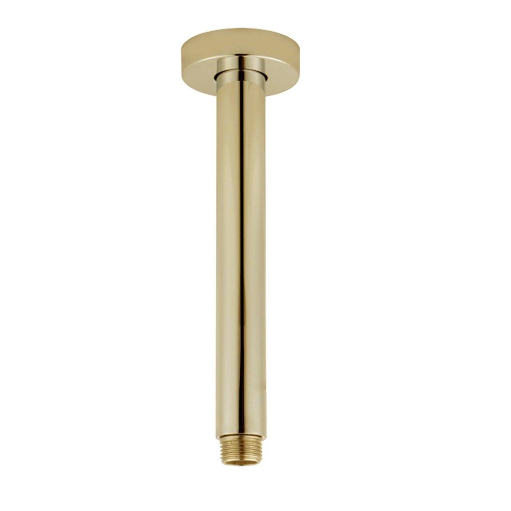 Pentro Brushed Yellow Gold Round Ceiling Shower arm 200mm