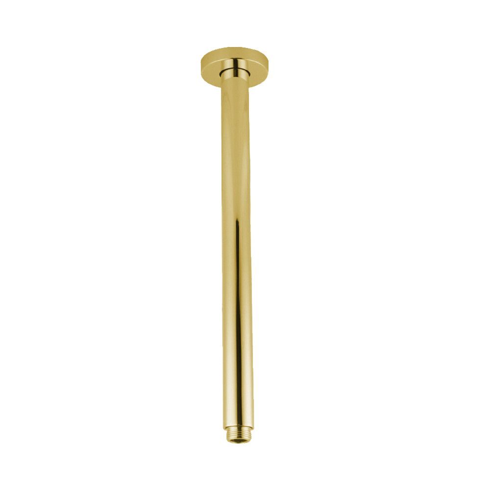 Pentro Brushed Yellow Gold Round Ceiling Shower arm 400mm