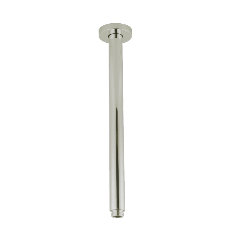 Pentro Brushed Nickel Round Ceiling Shower arm 400mm