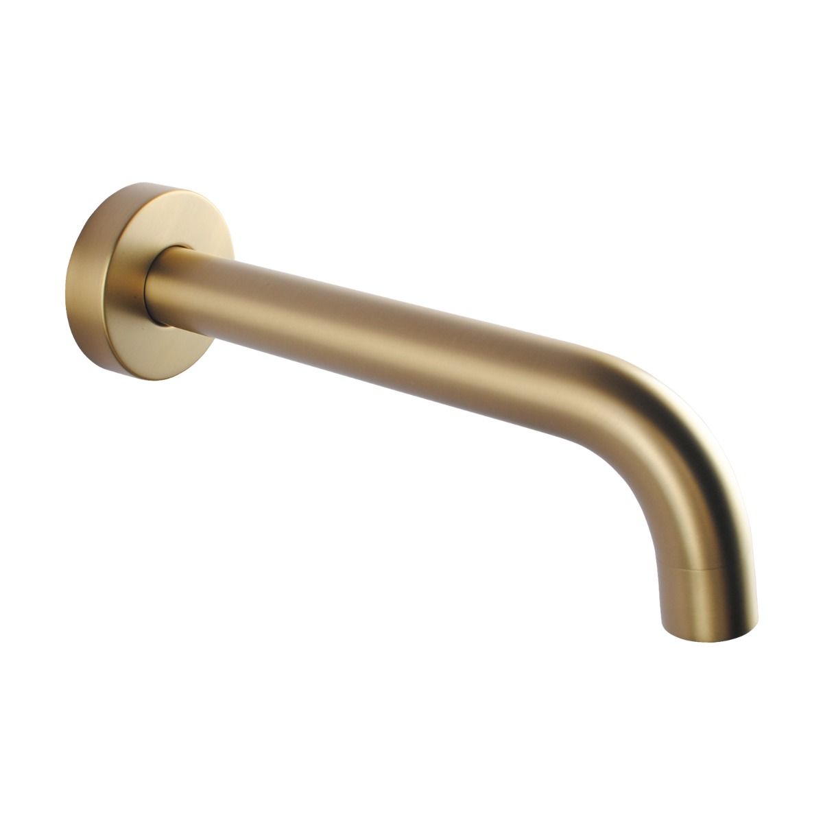 Pentro Brushed Yellow Gold Round Bath Spout