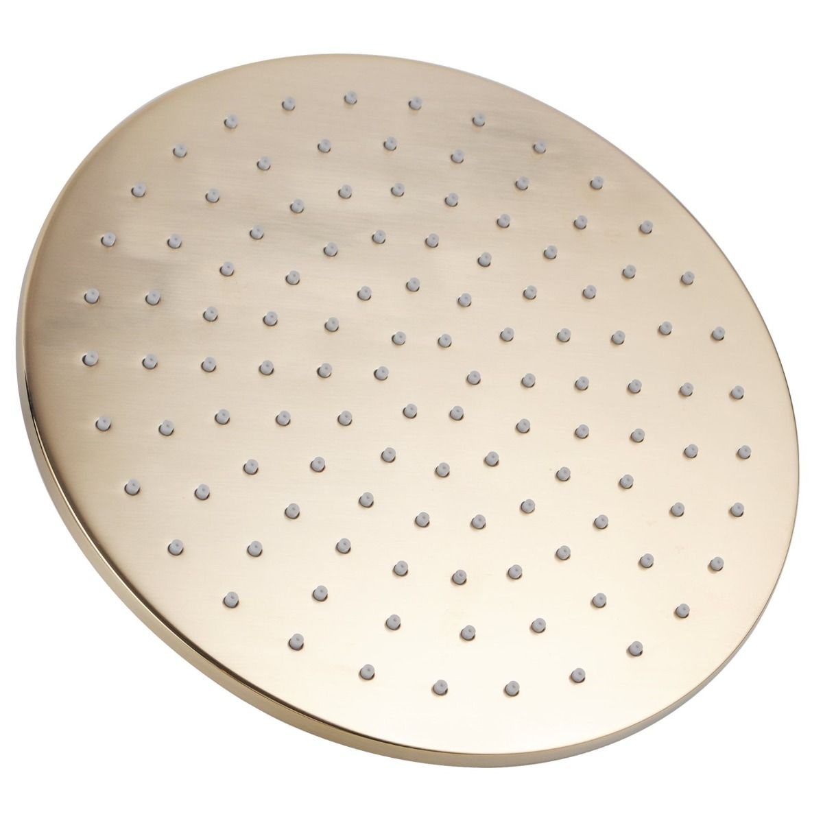 Pentro 250mm Brushed Gold Solid Brass Round Rainfall Shower Head