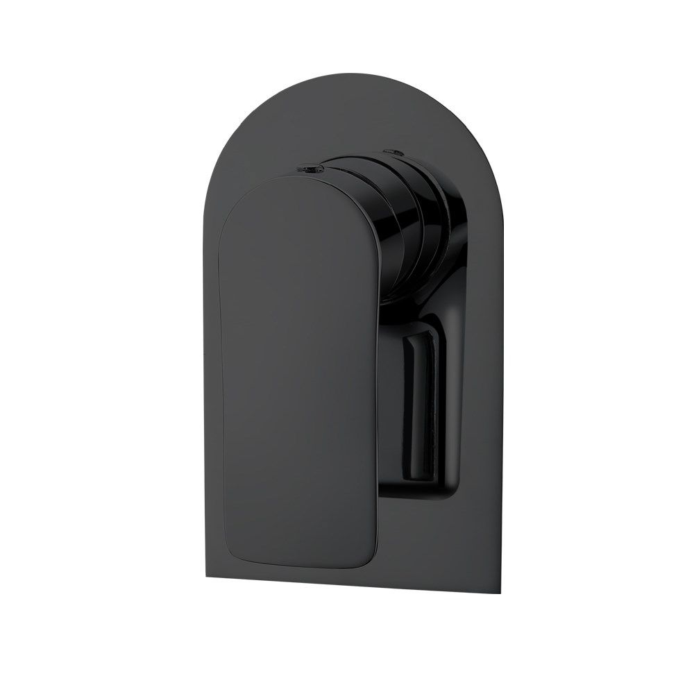 Norico Persano Bathroom Matte Black Solid Brass Shower/Bath Wall Mixer Wall Mounted