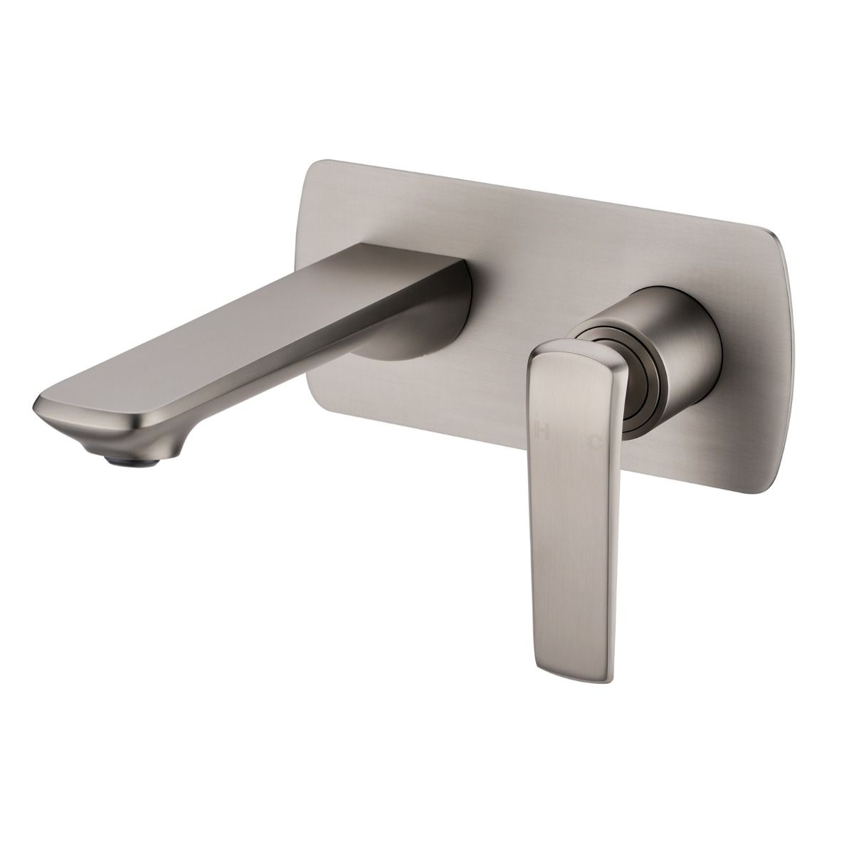 Norico Esperia Brushed Nickel Wall Mixer With Spout